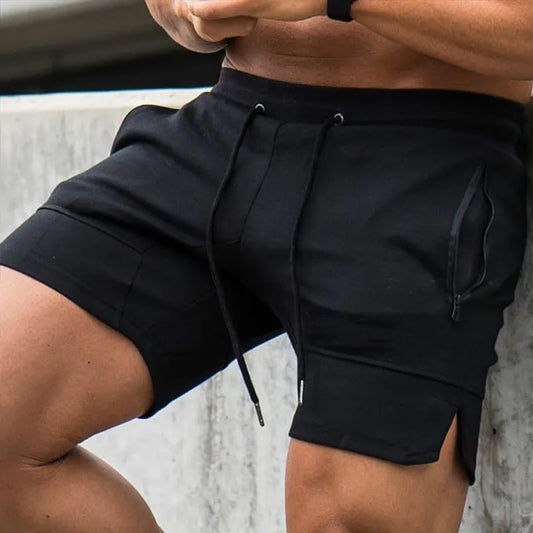 Men's Solid Fitness Shorts